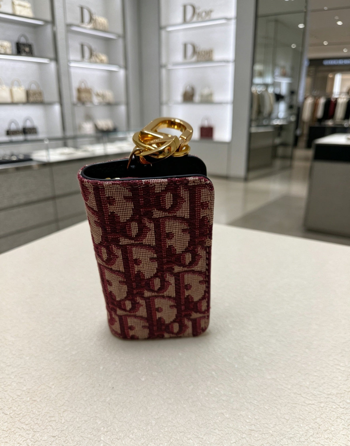 Martin Graham bag charm in polished metal-tone – detail view