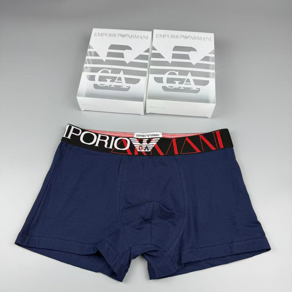 Armani Cotton Men's Boxer Briefs - 3-Piece Box