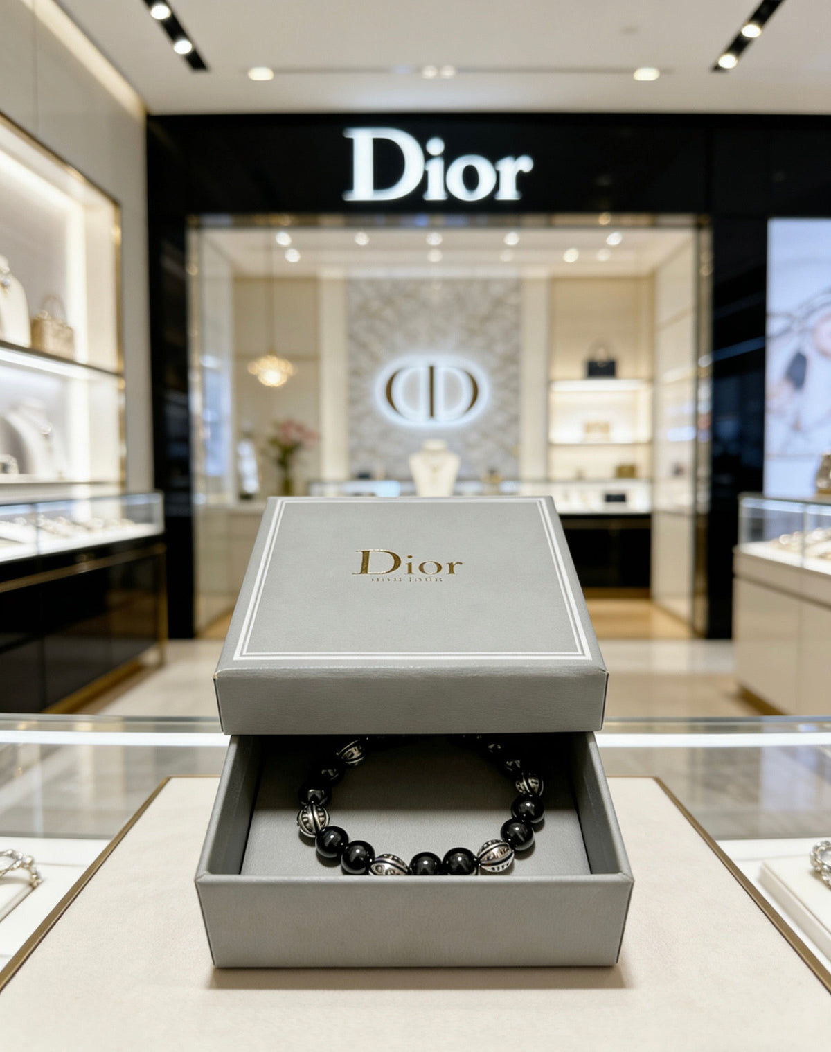 Martin Graham bracelet in polished metal-tone – detail view