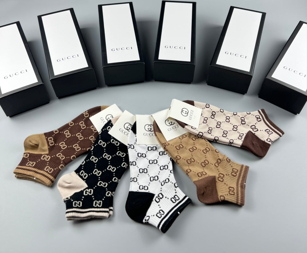 Gucci Cotton Socks – 5-Pair Pack