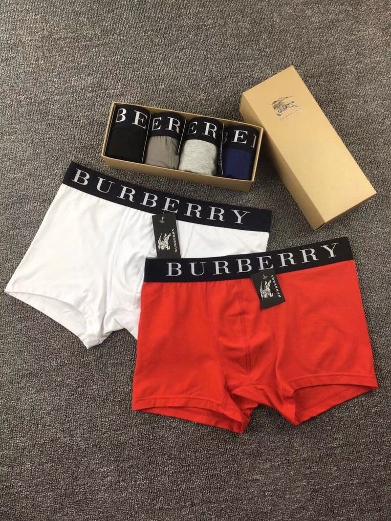 Burberry Modal Broad Contrast Logo Waistbands Men's Boxer Briefs - 3-Piece Box