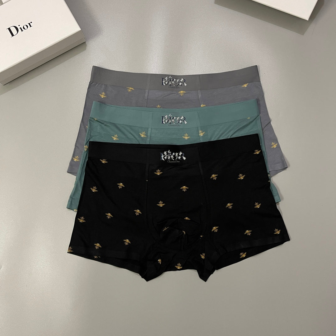 Dior Modal Men's Boxer Briefs - 3-Piece Box - Sizes L-XXXL