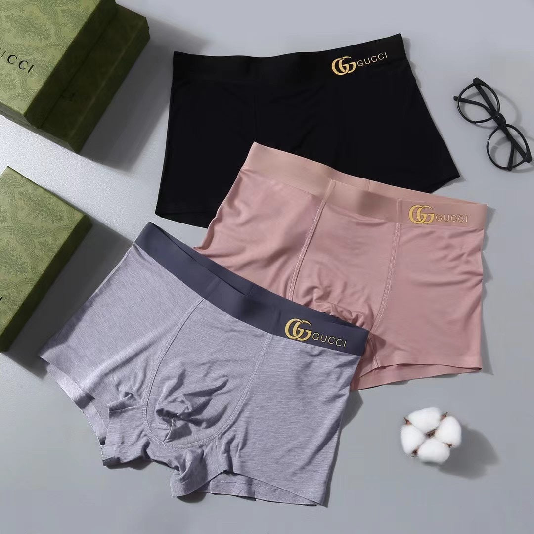Gucci 90/10 Regenerated Modal-Spandex Men's Boxer Briefs - 3-Piece Box - Sizes L-XXXL