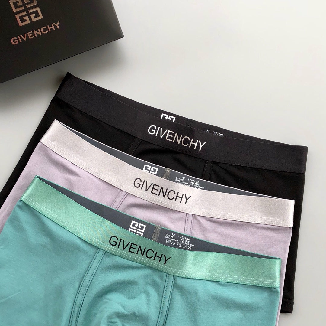 Givenchy Broad Tonal Waistbands Men's Boxer Briefs - 3-Piece Box