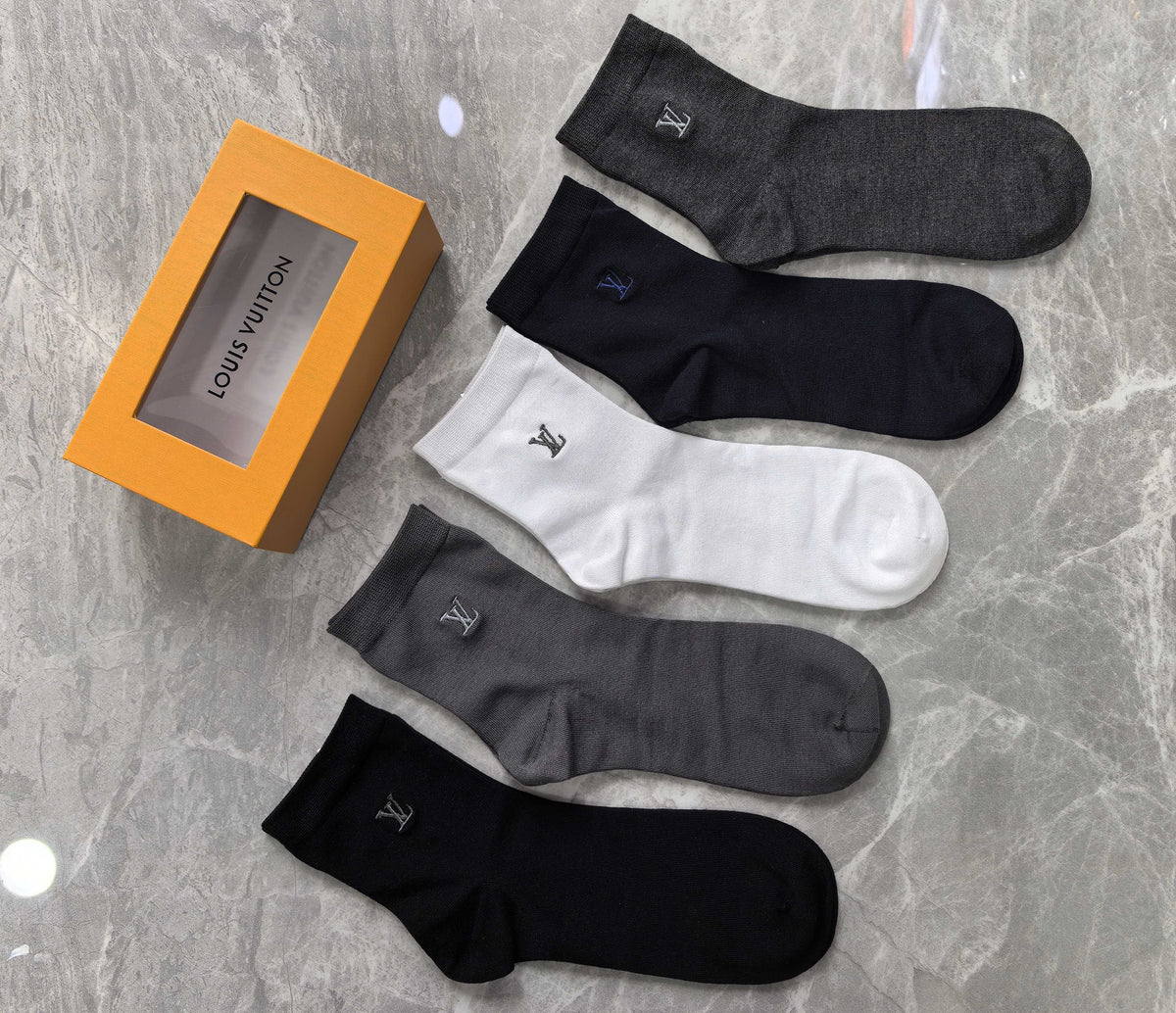 Louis Vuitton Modal Blend Crew Socks - 5-Pair Set