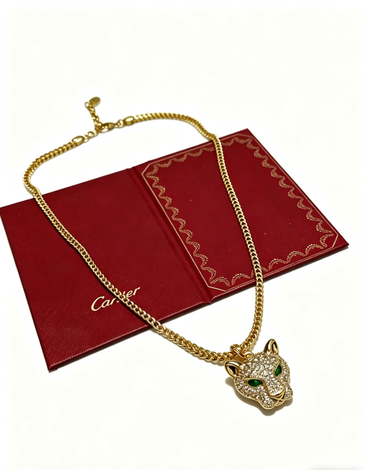Martin Graham pendant necklace in polished metal-tone – detail view