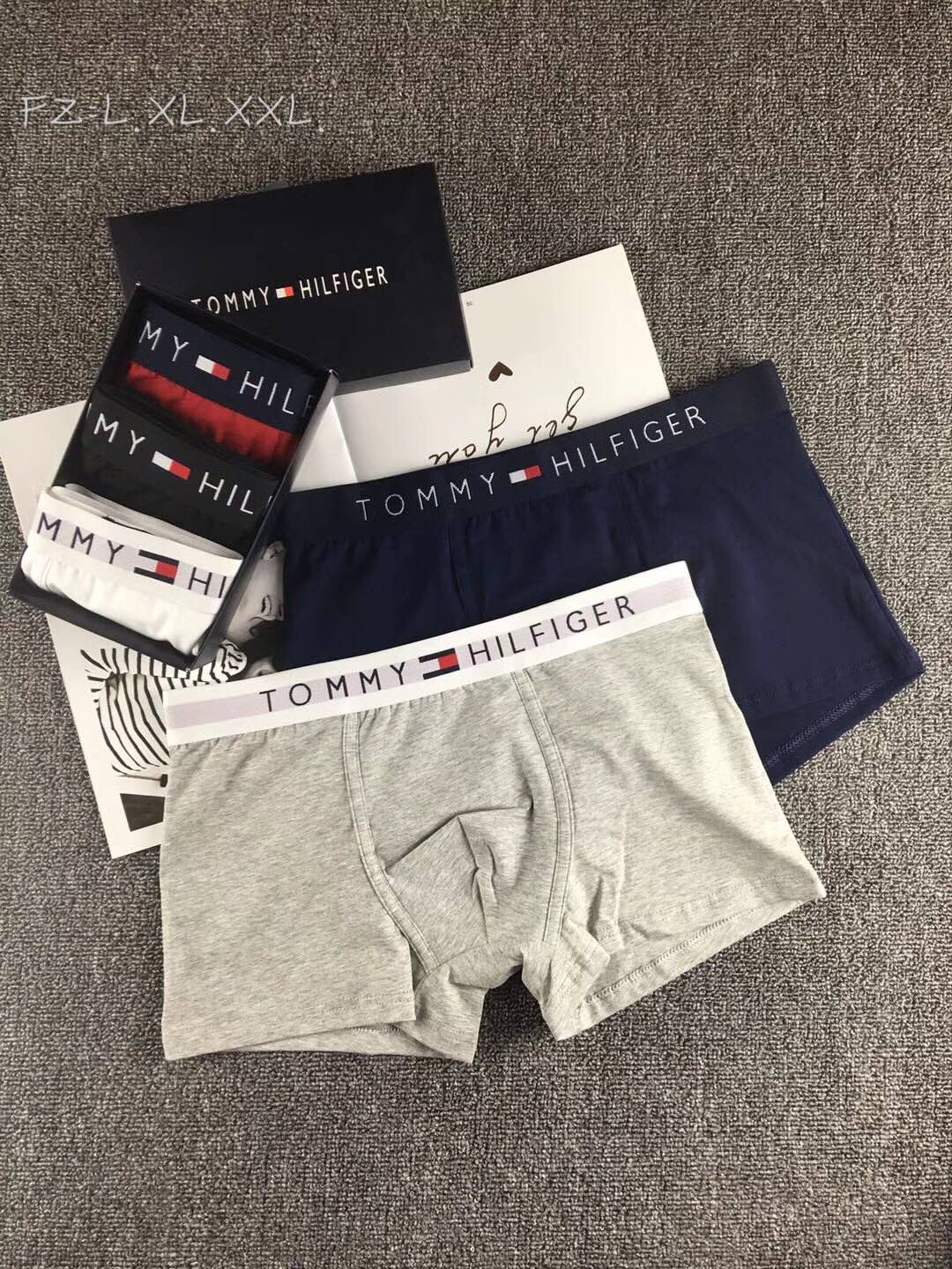 Tommy Hilfiger Contrast-Waistband Boxer Briefs - Box of 3