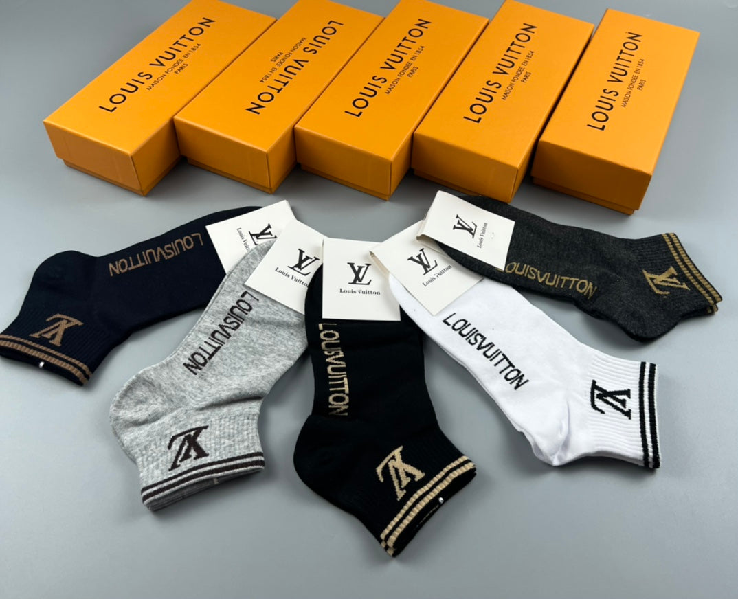 Louis Vuitton No-Show Socks - 5-Pair Set
