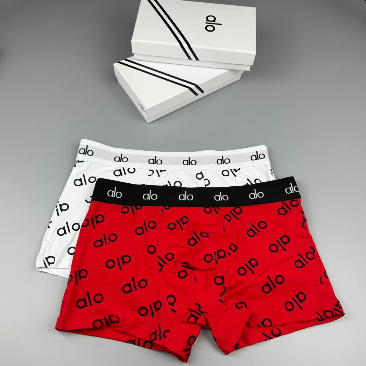 Alo Cotton Men's Boxer Briefs - 3-Piece Box