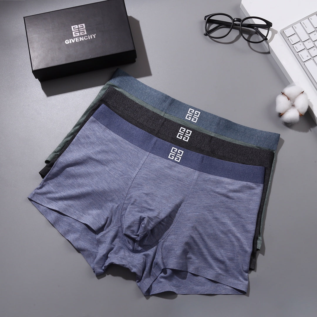 Givenchy Small Emblem Men's Boxer Briefs - 3-Piece Box