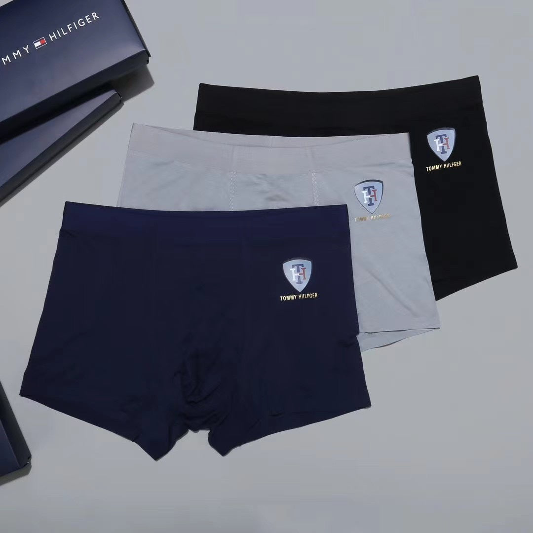 Tommy Hilfiger Crest-Style Men's Boxer Briefs - 3-Piece Box