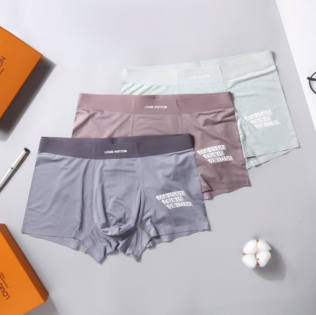 Louis Vuitton Maison Graphic Polyester-Blend Boxer Briefs - Box of 3