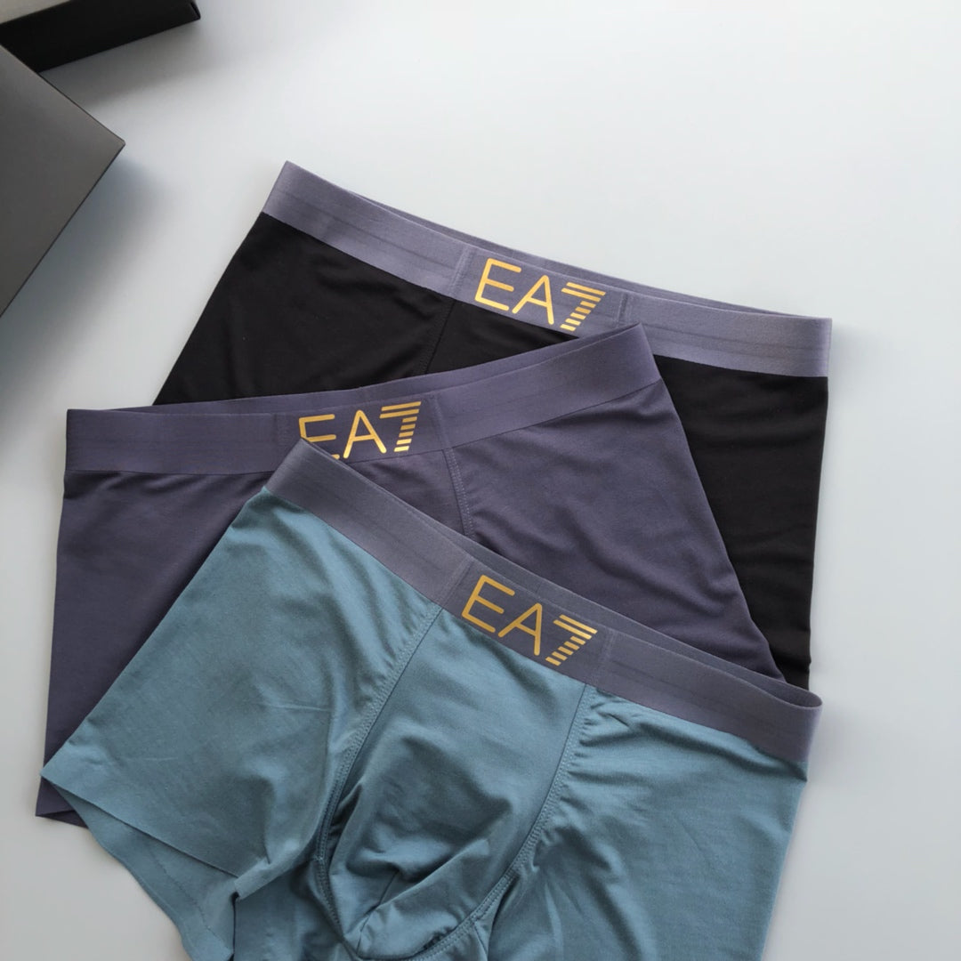 Armani Ea7 Waistbands Men's Boxer Briefs - 3-Piece Box