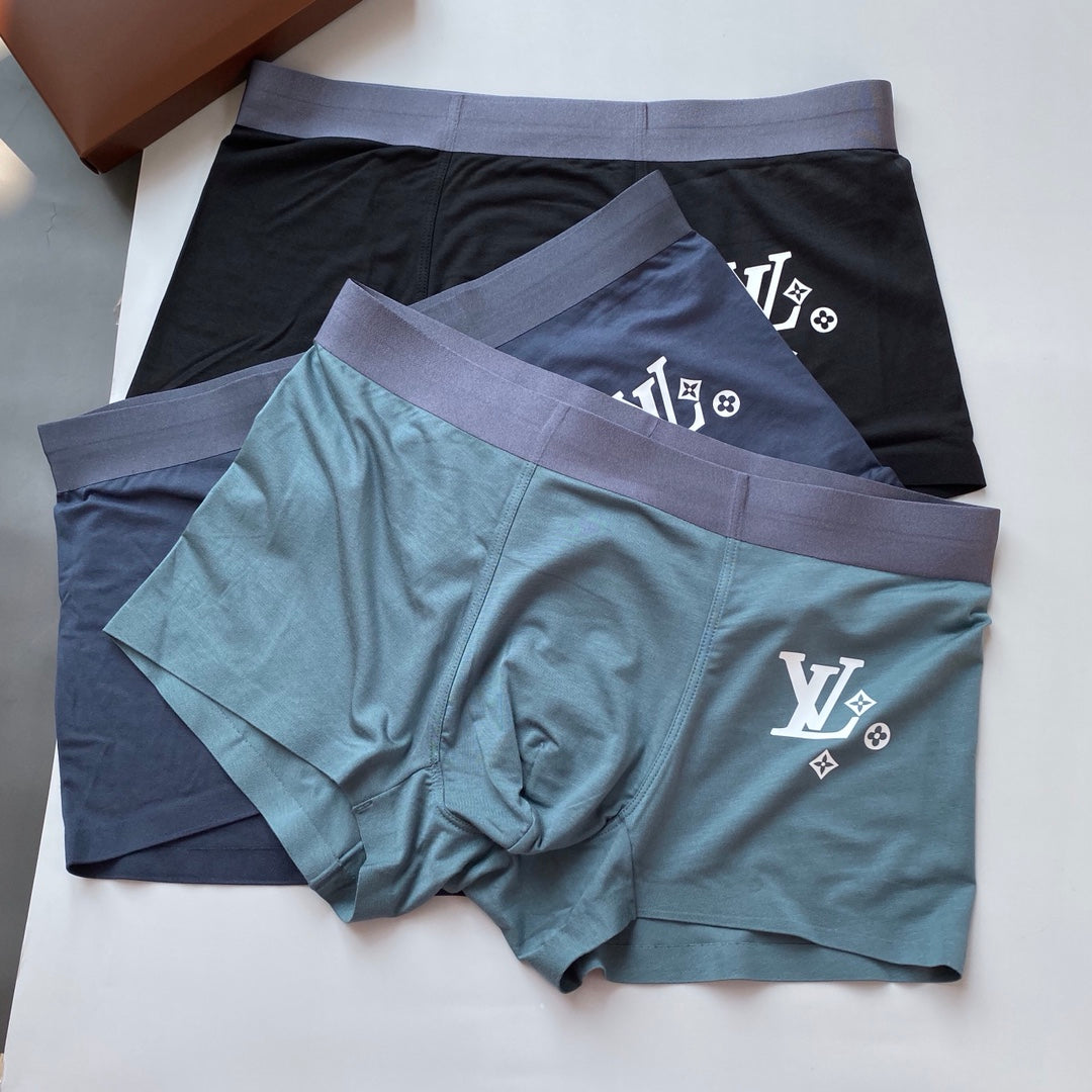Louis Vuitton Small Emblem Men's Boxer Briefs - 3-Piece Box