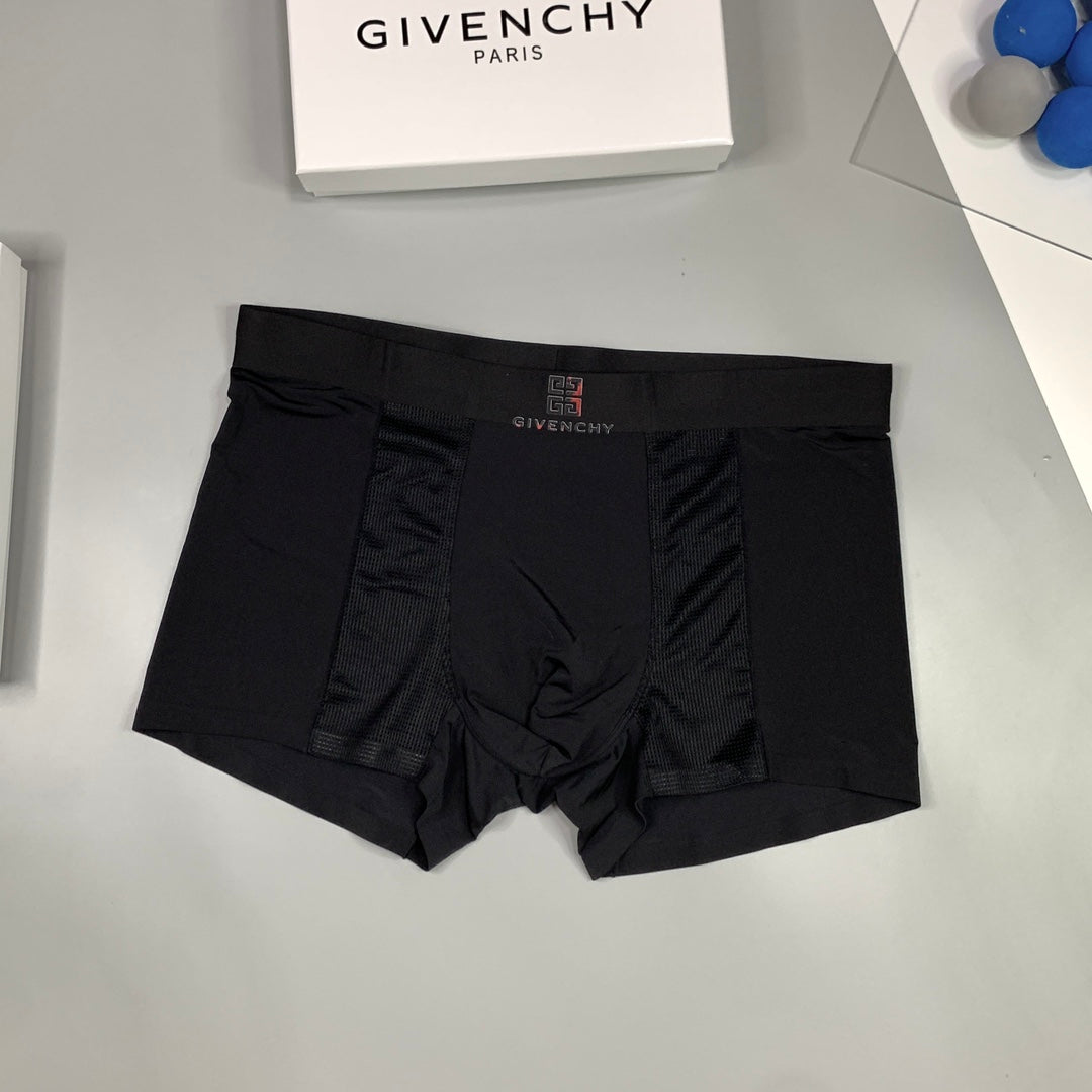Givenchy Clean Logo Waistbands Men's Boxer Briefs - 3-Piece Box