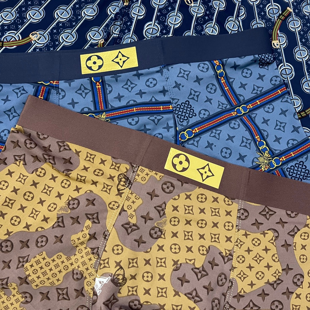 Louis Vuitton Nylon Blend Men's Boxer Briefs - 3-Piece Box - Sizes L-XXXL
