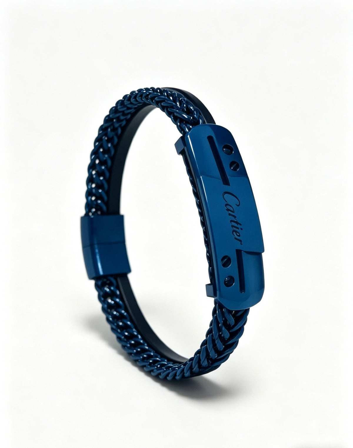Martin Graham bracelet in polished metal-tone – side detail