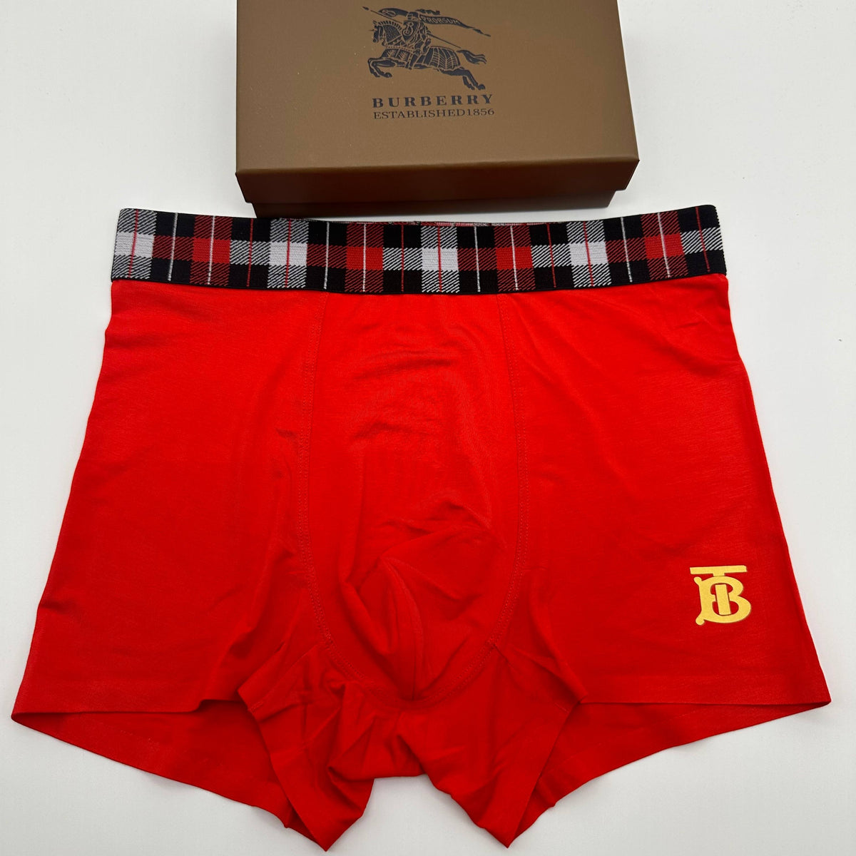 Burberry Red Men's Boxer Briefs - 3-Piece Box