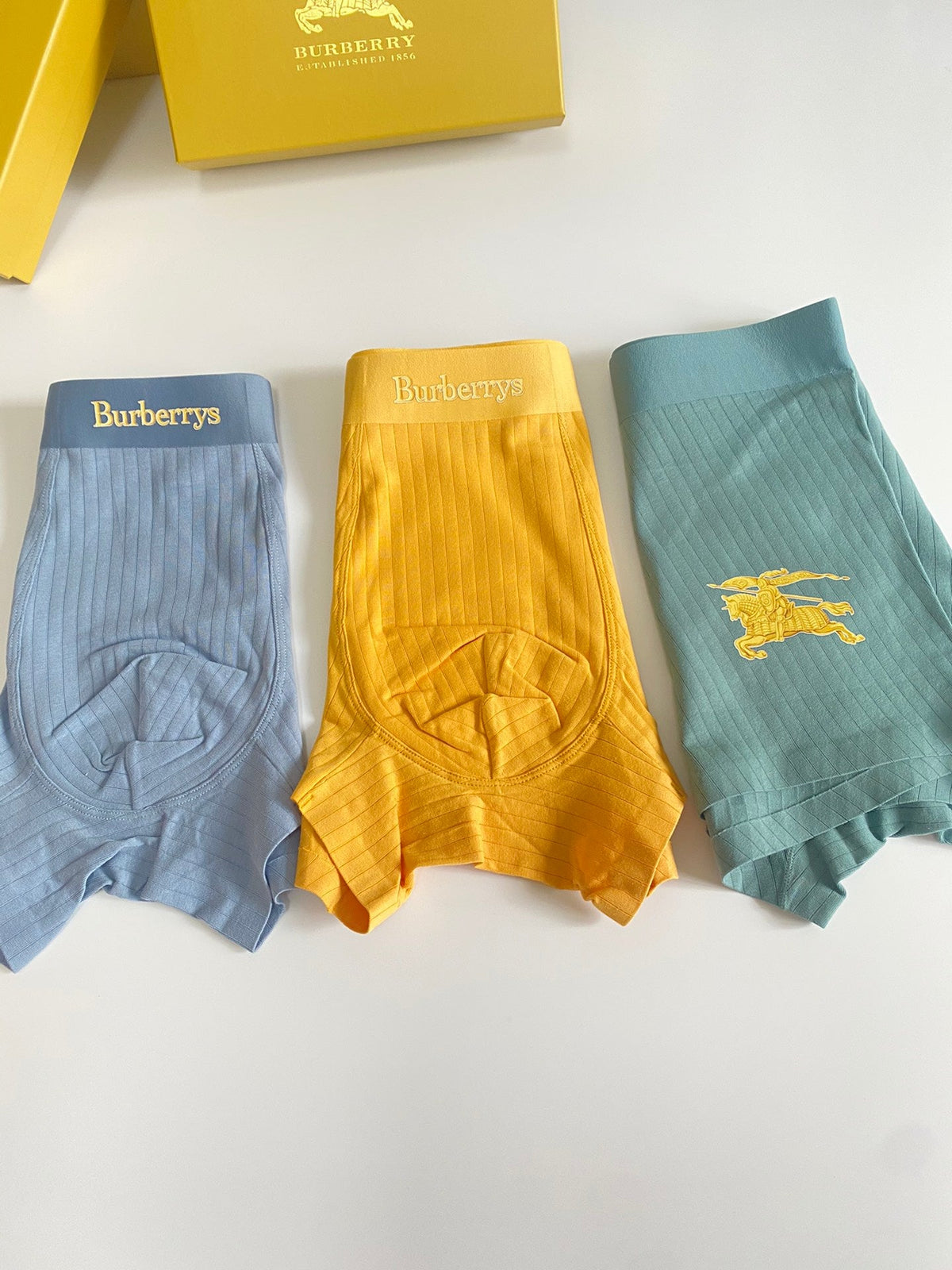 Burberry Horse Details Men's Boxer Briefs - 3-Piece Box