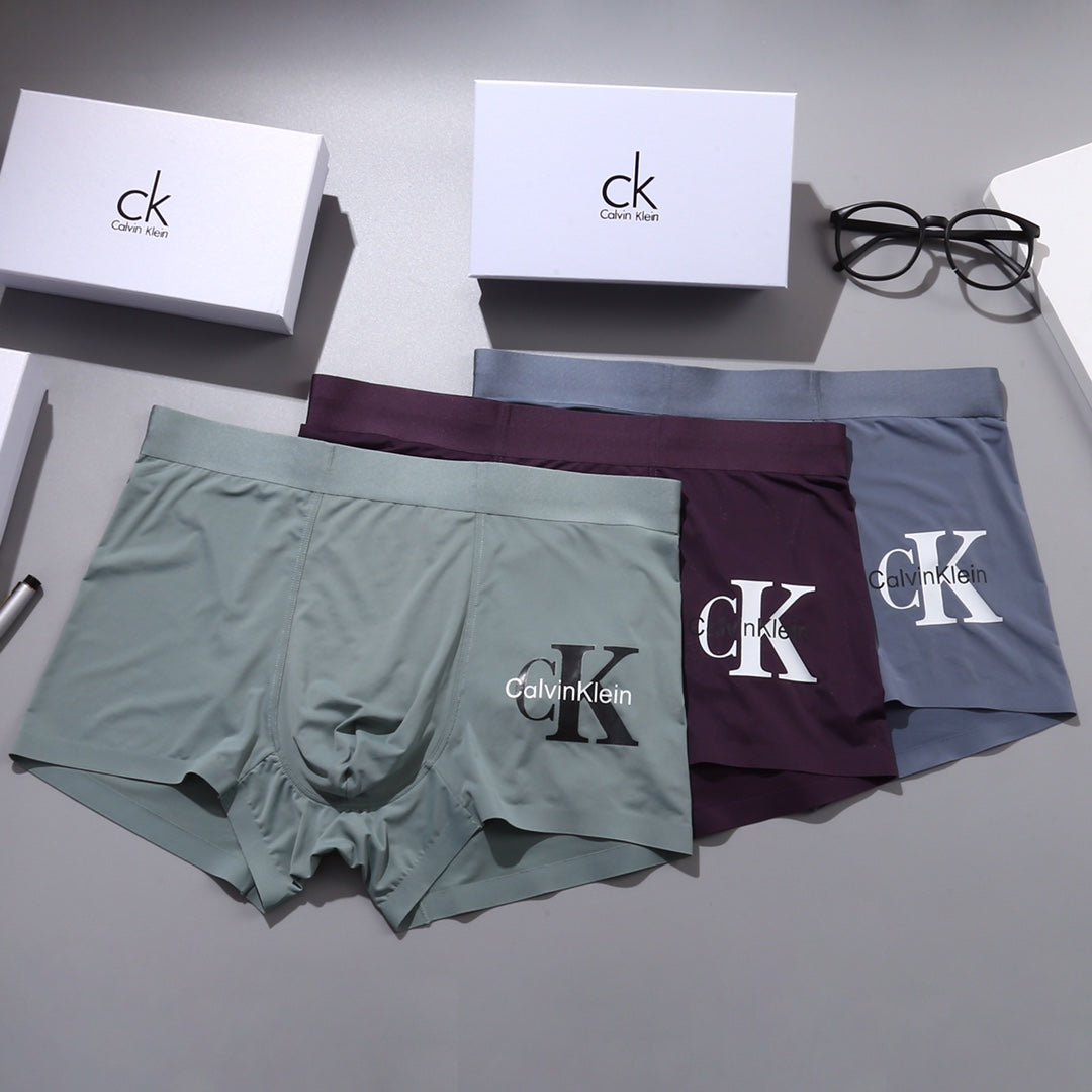 Calvin Klein Logo Men's Boxer Briefs - 3-Piece Box