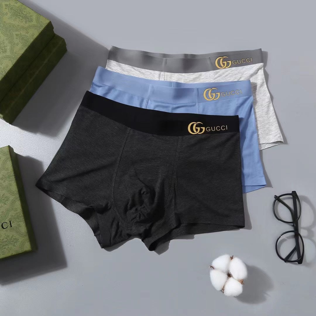 Gucci 90/10 Regenerated Modal-Spandex Men's Boxer Briefs - 3-Piece Box - Sizes L-XXXL
