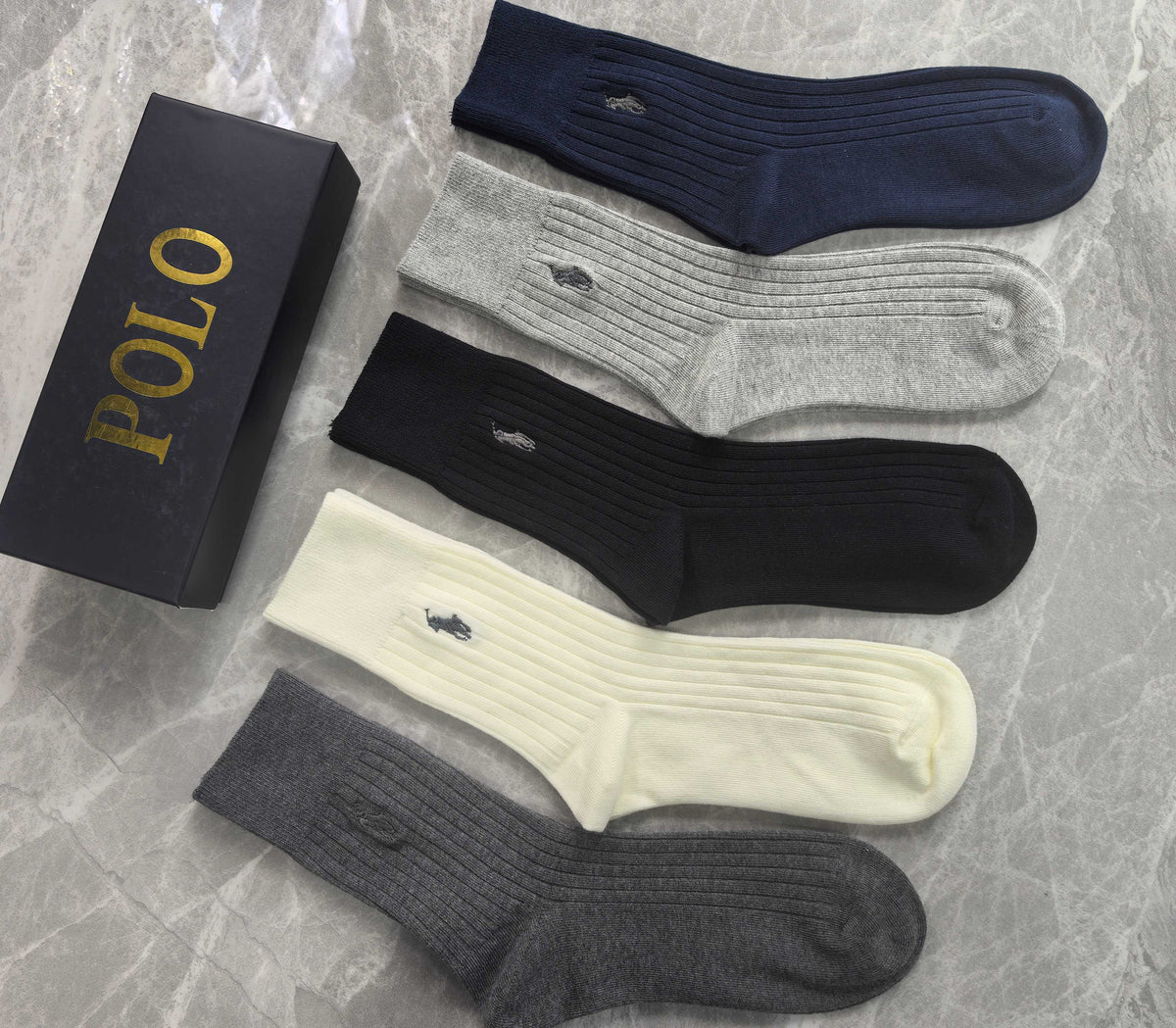Polo Ralph Lauren Small Polo-Player Crew Socks - 5-Pair Set