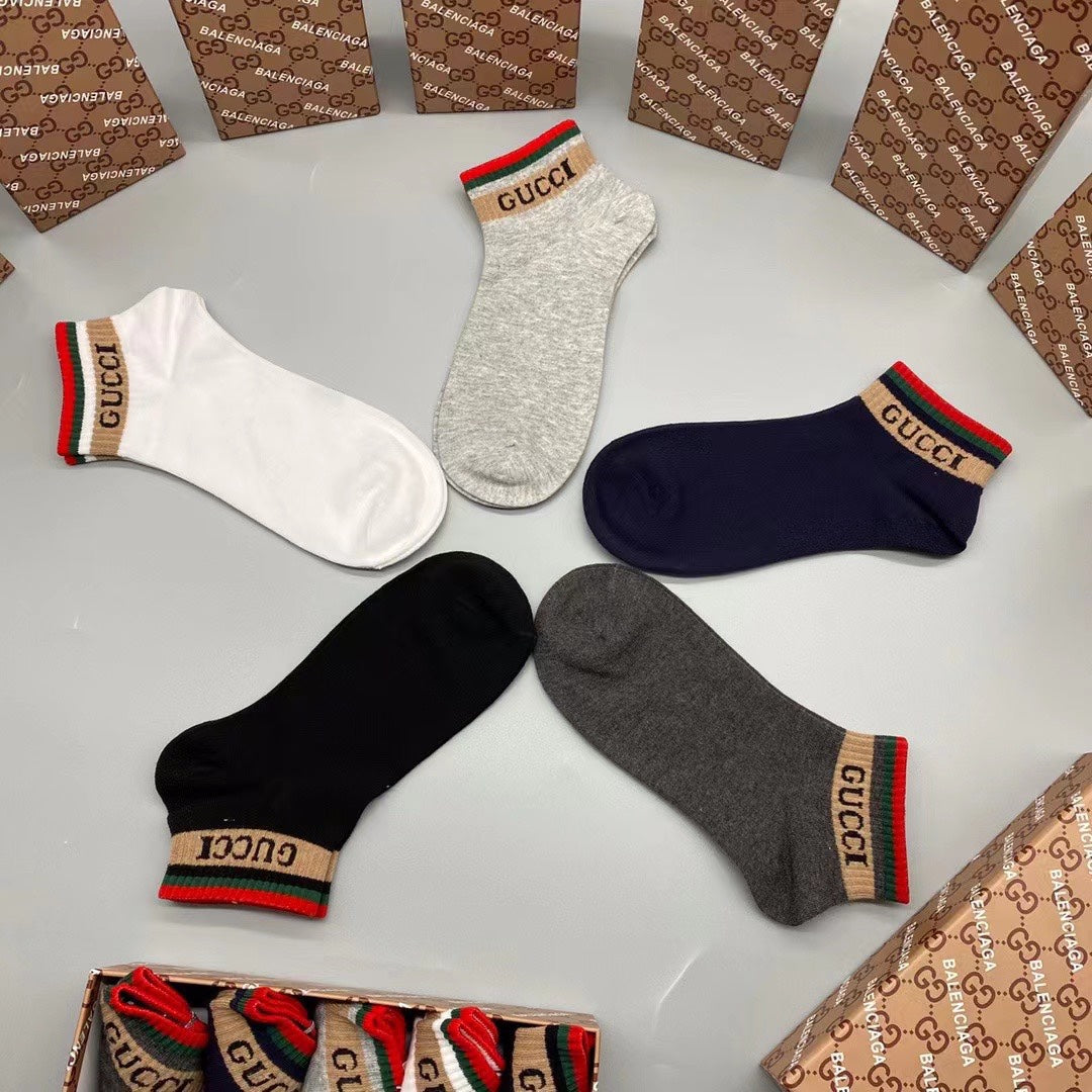 Gucci Mickey 86/14 Nylon-Spandex Breathable Socks – 5-Pair Pack