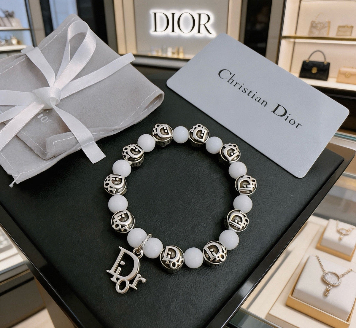 Martin Graham bracelet in polished metal-tone – side detail
