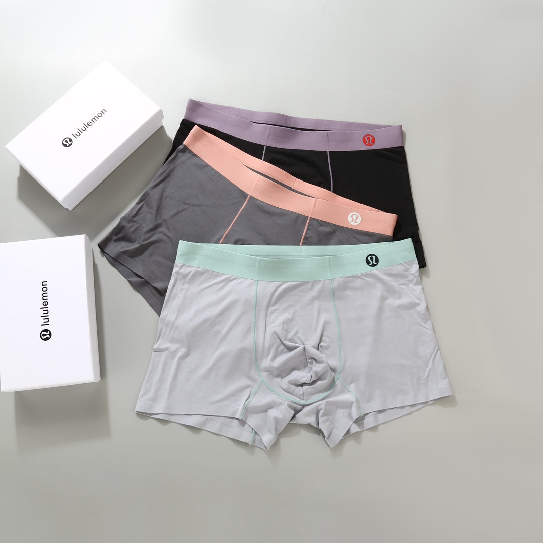 Lululemon Pastel Colour Tonal Waistbands Men's Boxer Briefs - 3-Piece Box