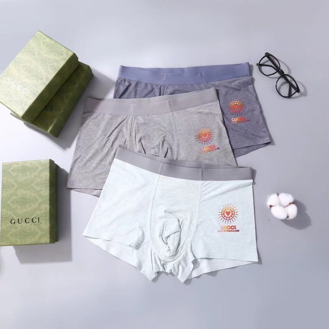 Gucci Classic Men's Boxer Briefs - 3-Piece Box