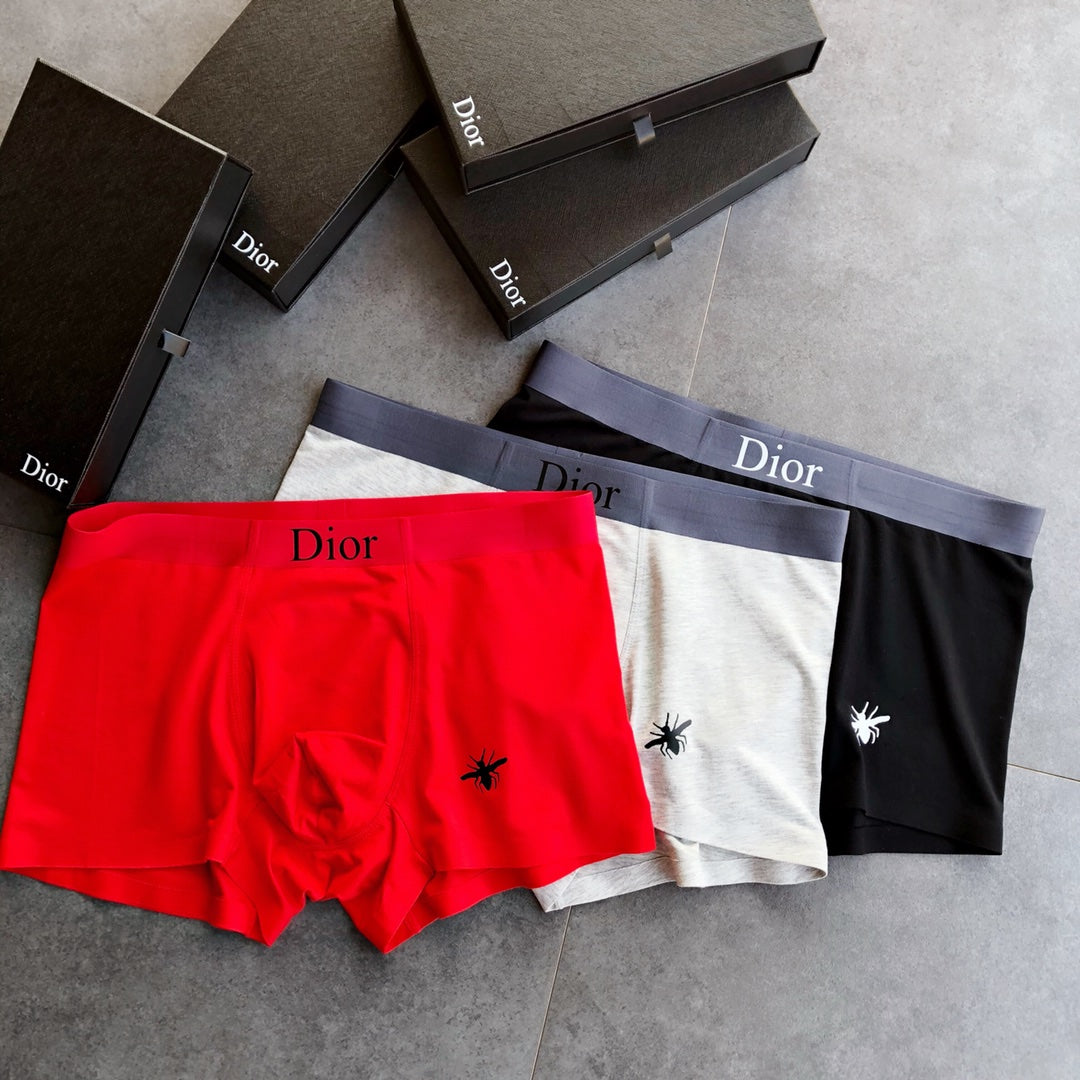 Dior Small Bee Men's Boxer Briefs - 3-Piece Box
