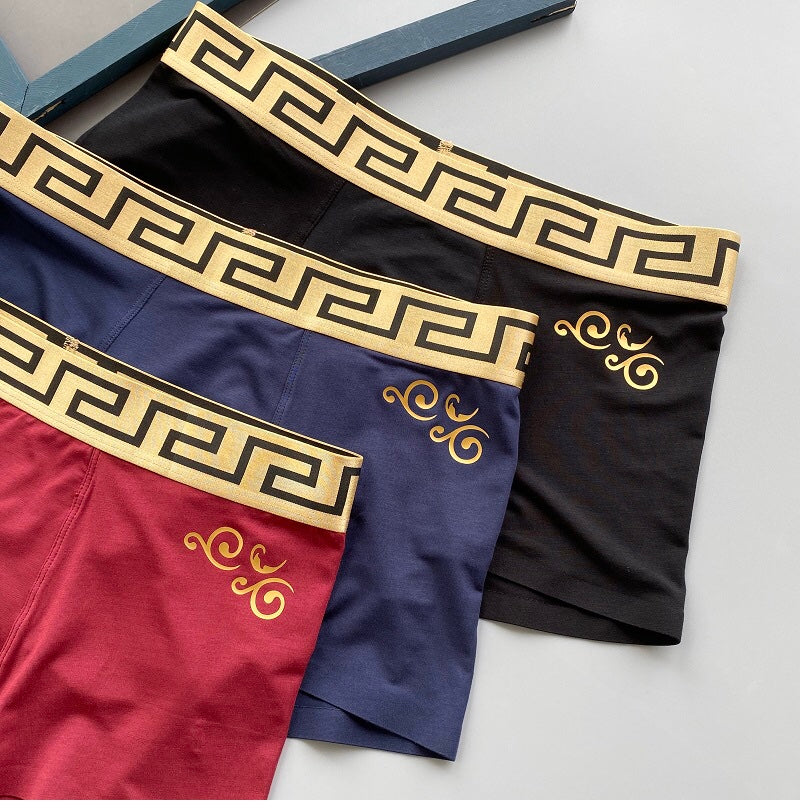 Versace 93/7 Modal-Spandex Men's Boxer Briefs - 3-Piece Box - Sizes L-XXXL