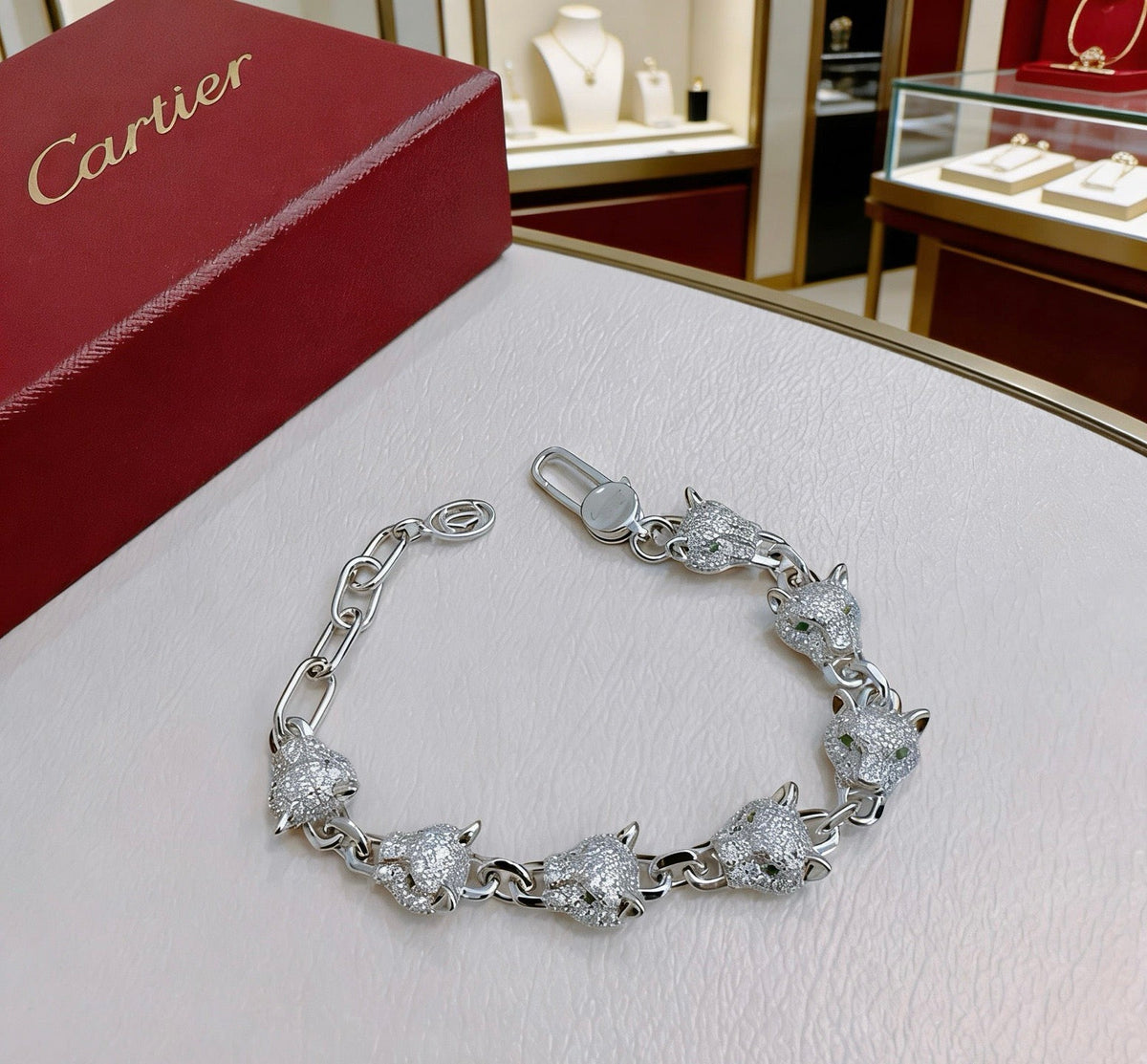 Martin Graham bracelet in polished metal-tone – side detail