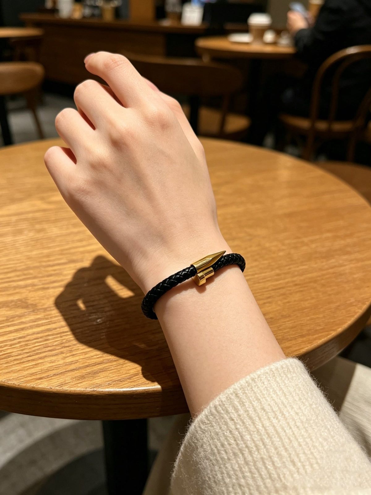 Martin Graham bracelet in polished metal-tone – side detail