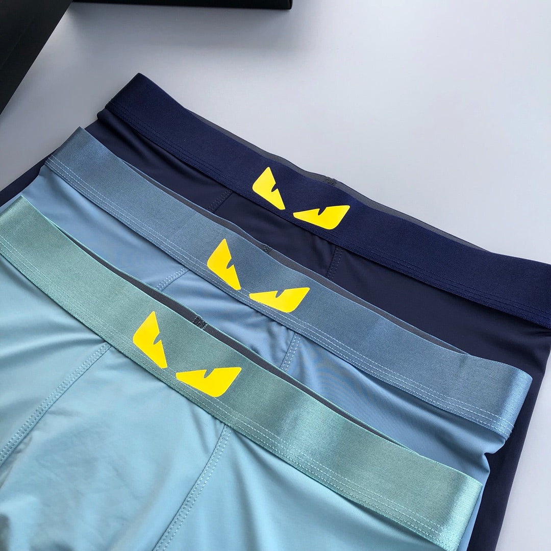 Fendi Bold Eye Graphics Men's Boxer Briefs - 3-Piece Box