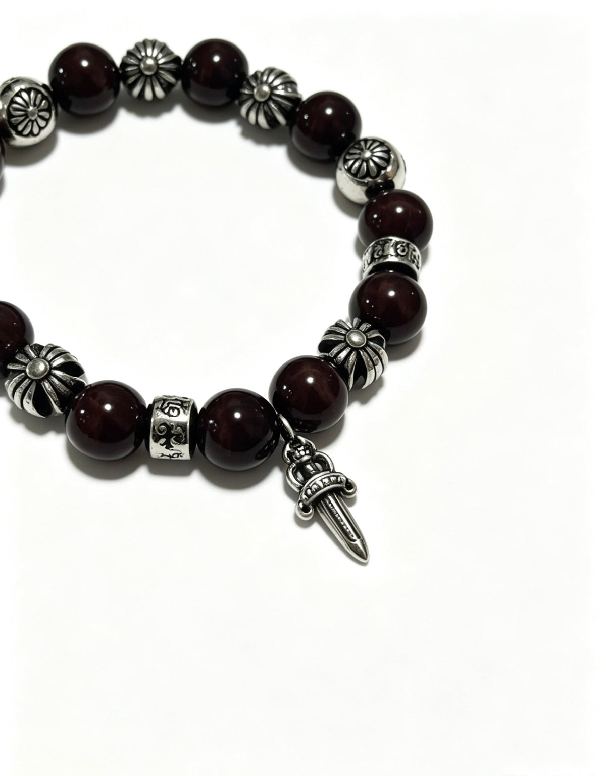 Martin Graham bracelet in polished metal-tone – side detail