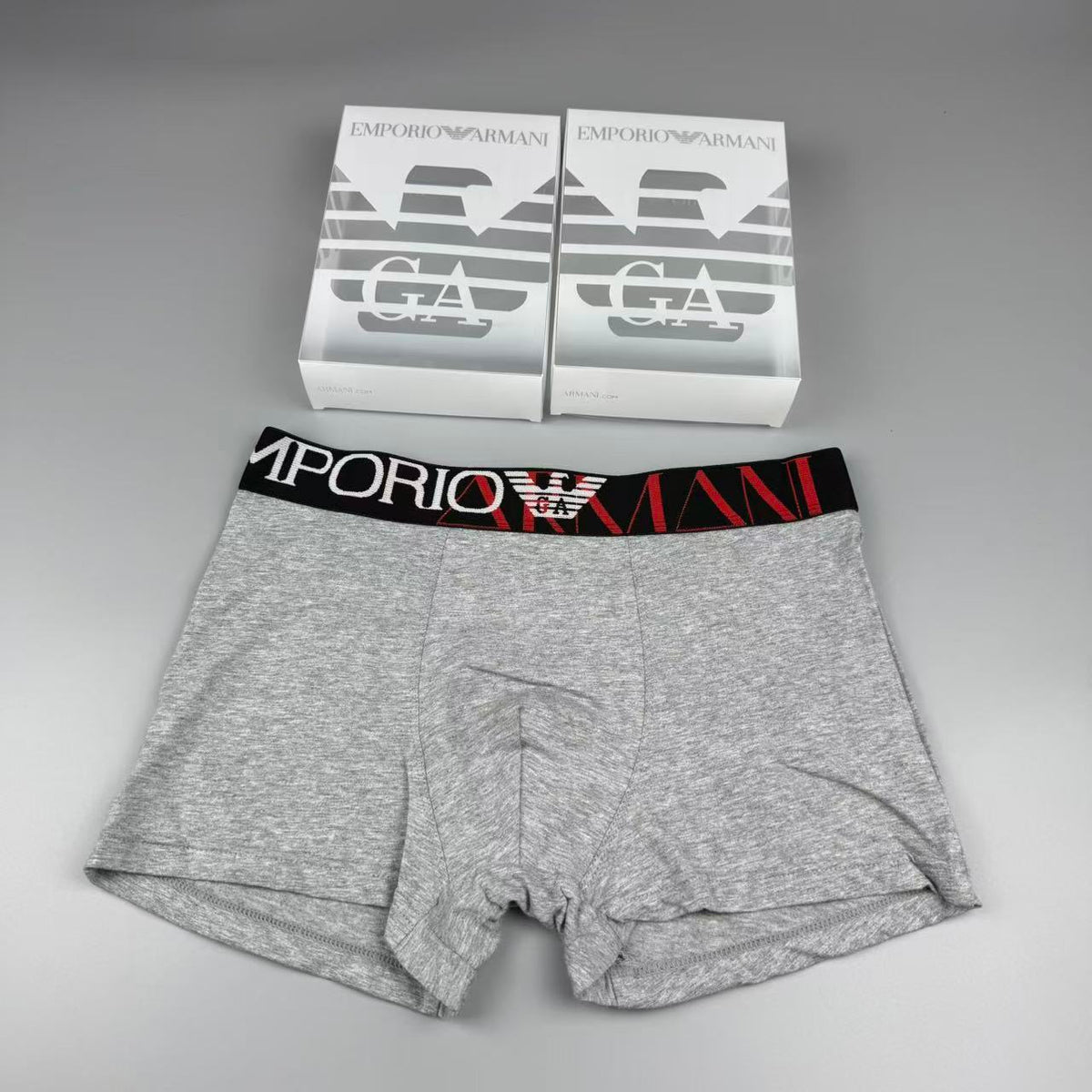 Armani Cotton Men's Boxer Briefs - 3-Piece Box