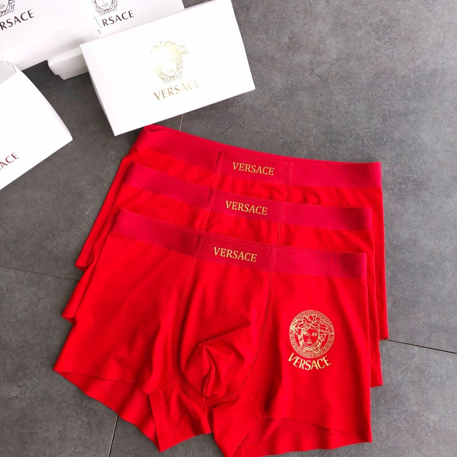 Versace Gold Medallion Men's Boxer Briefs - 3-Piece Box