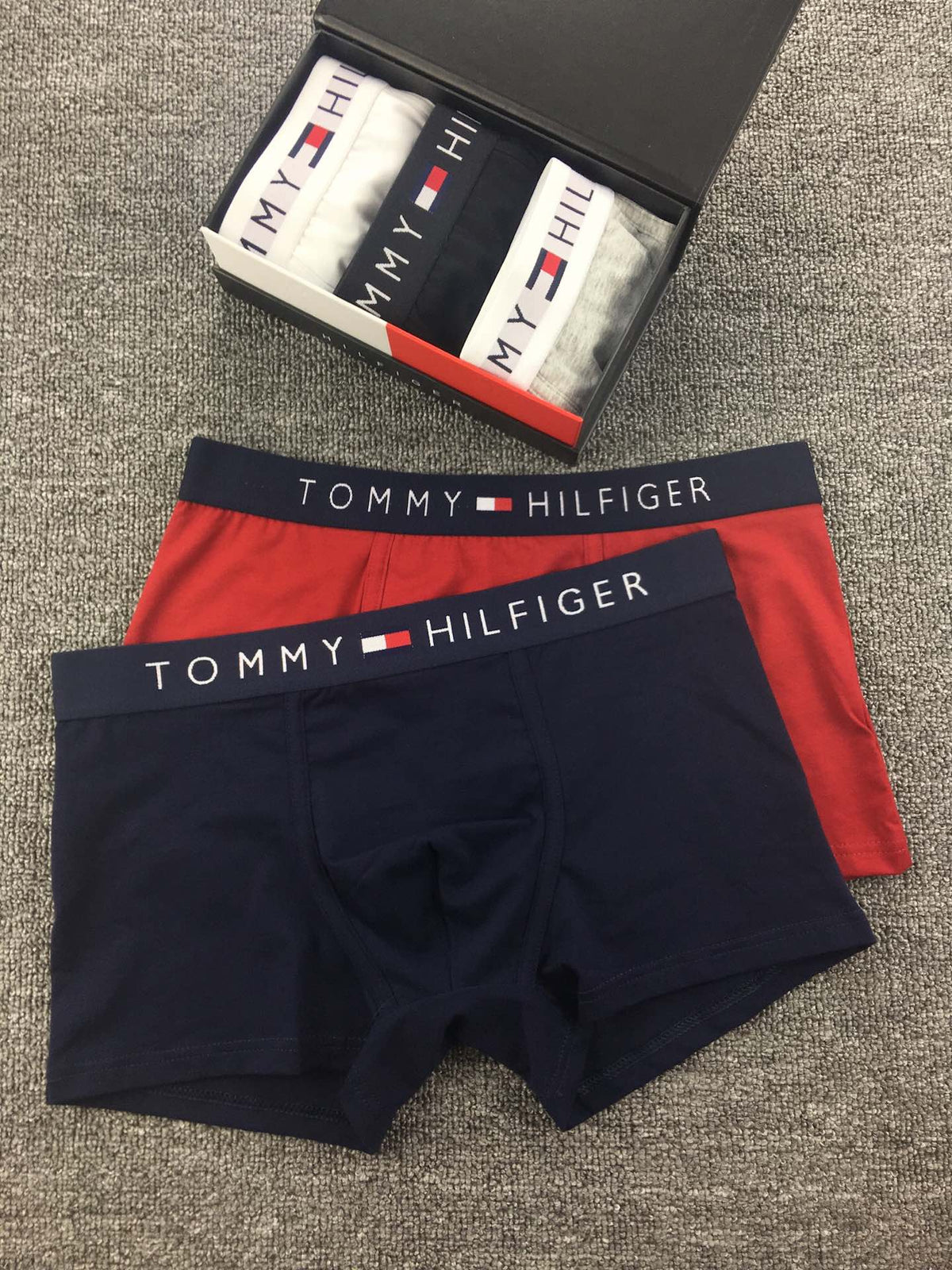 Tommy Hilfiger Contrast-Waistband Boxer Briefs - Box of 3