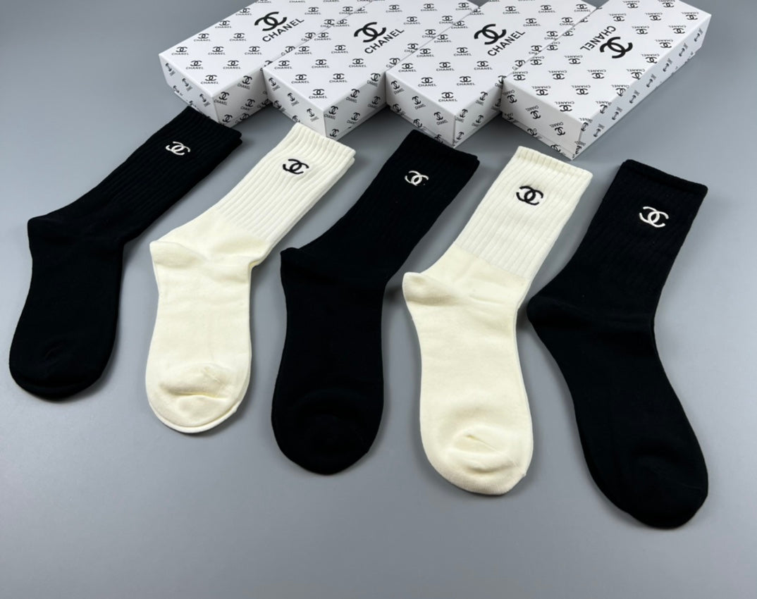 Chanel Classic Ankle Socks - 5-Pair Box