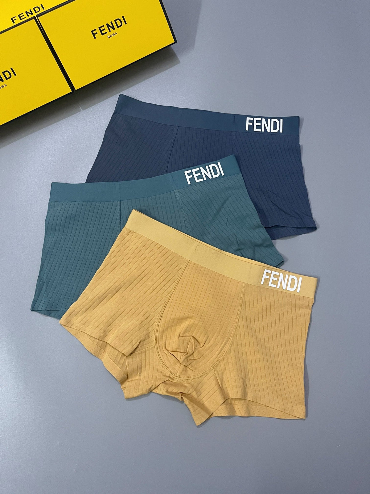 Fendi Cotton Men's Boxer Briefs - 3-Piece Box - Sizes L-XXXL