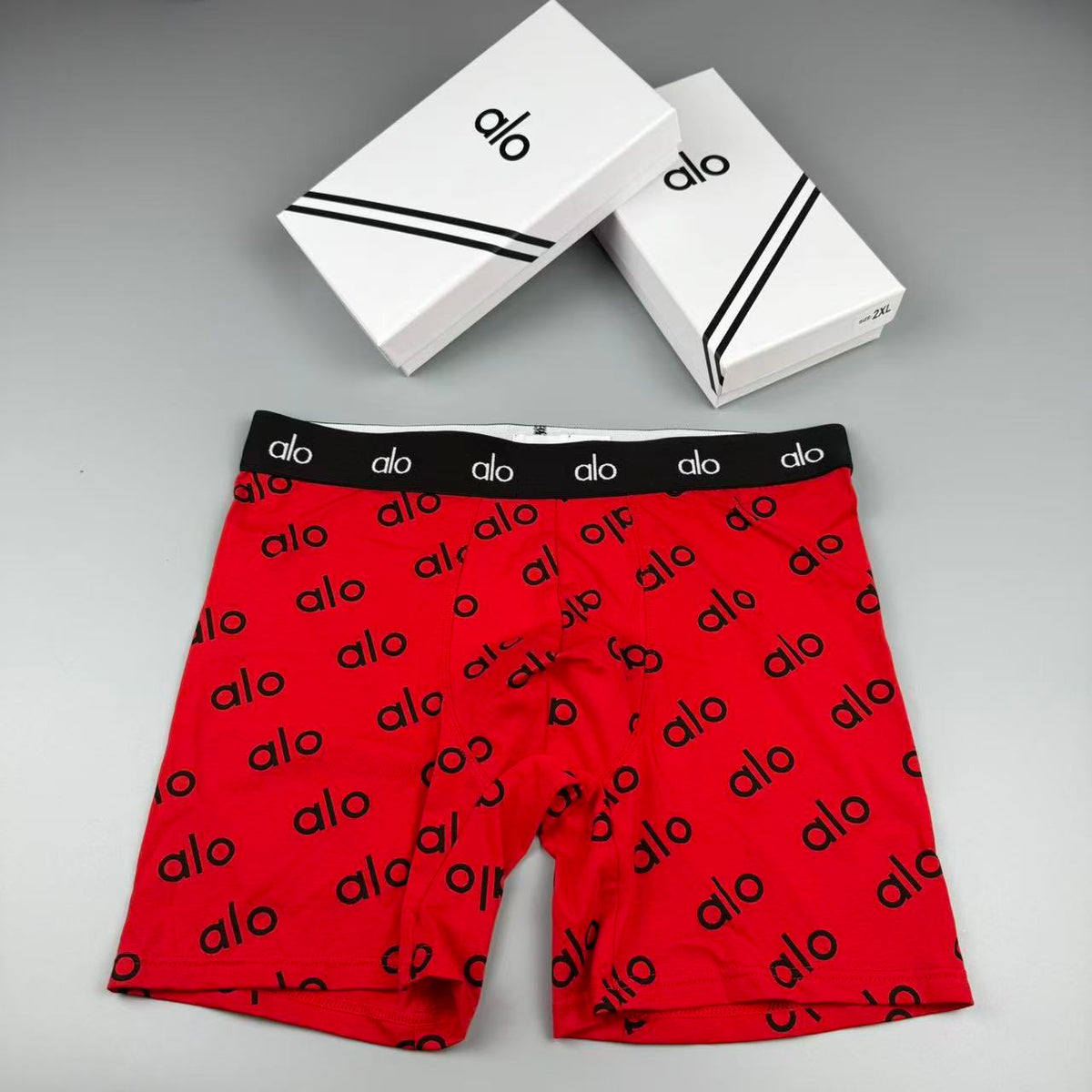 Alo Cotton Longline Men's Boxer Briefs - 3-Piece Box