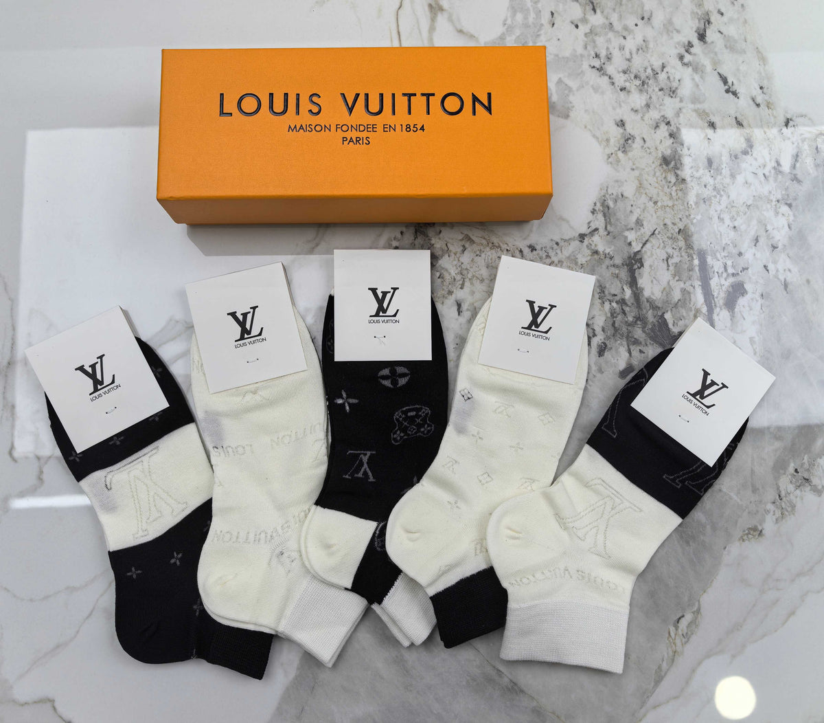 Louis Vuitton Modal Socks – 5-Pair Pack