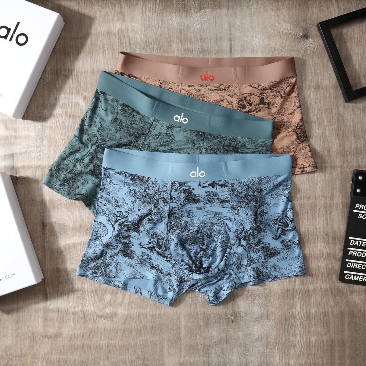 Alo Modal-Blend Printed Men's Underwear - 3-Piece Box