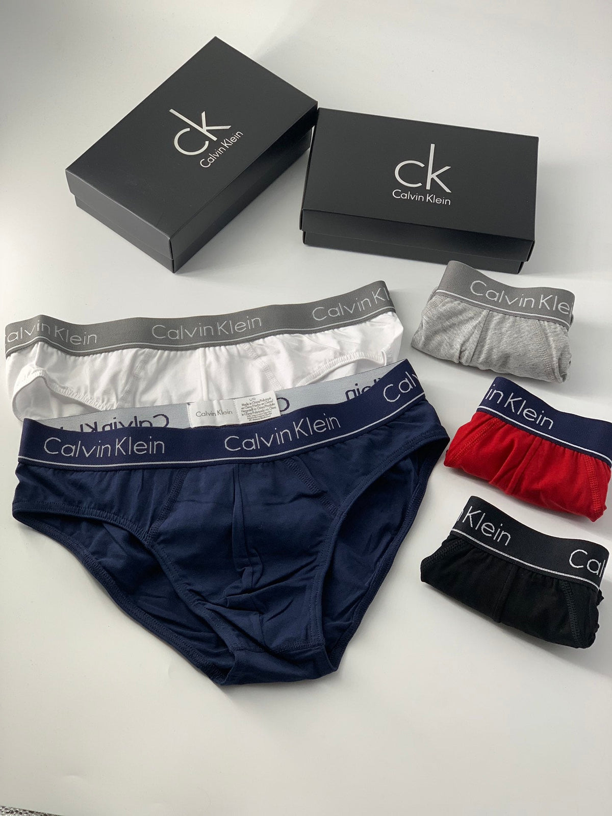 Calvin Klein Cotton Broad Logo Waistbands Men's Briefs - 3-Piece Box