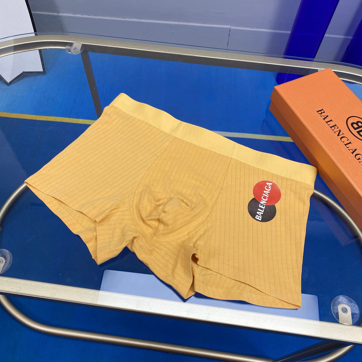 Balenciaga Cotton Circular Patch Men's Boxer Briefs - 3-Piece Box