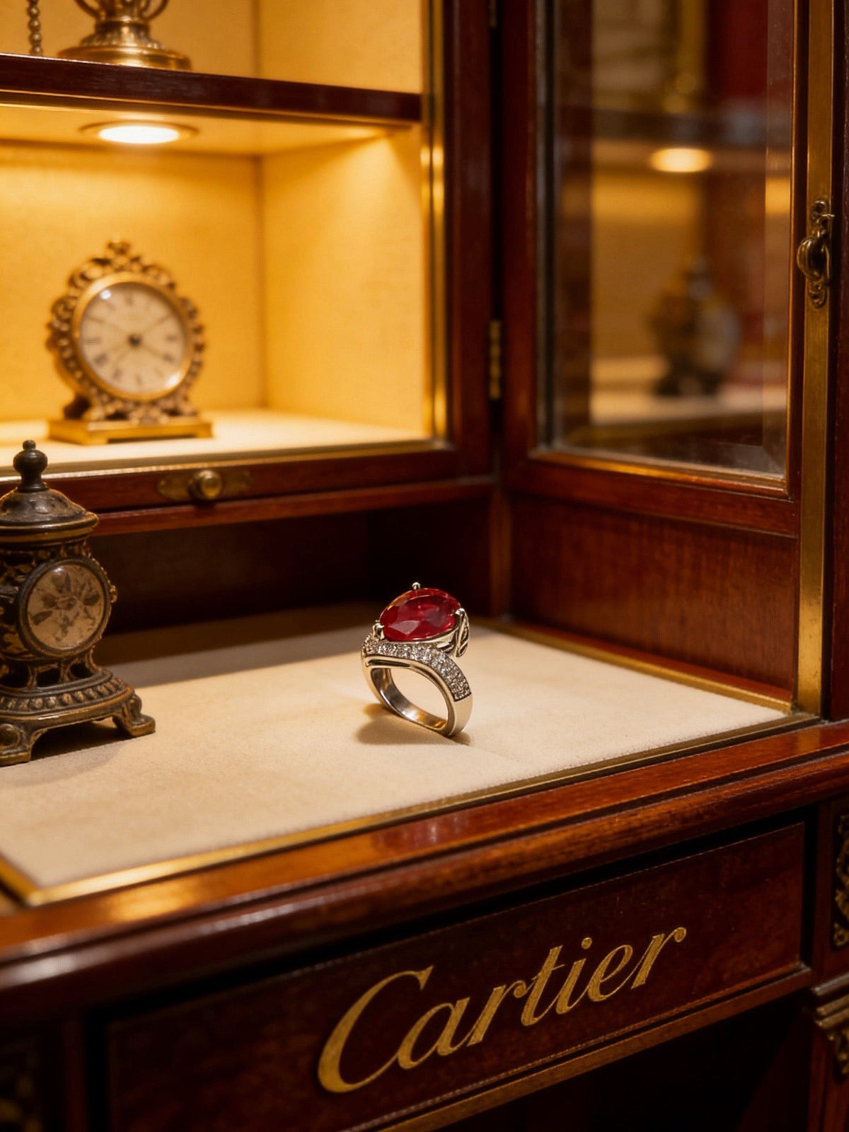 Martin Graham ring in polished metal-tone – side detail
