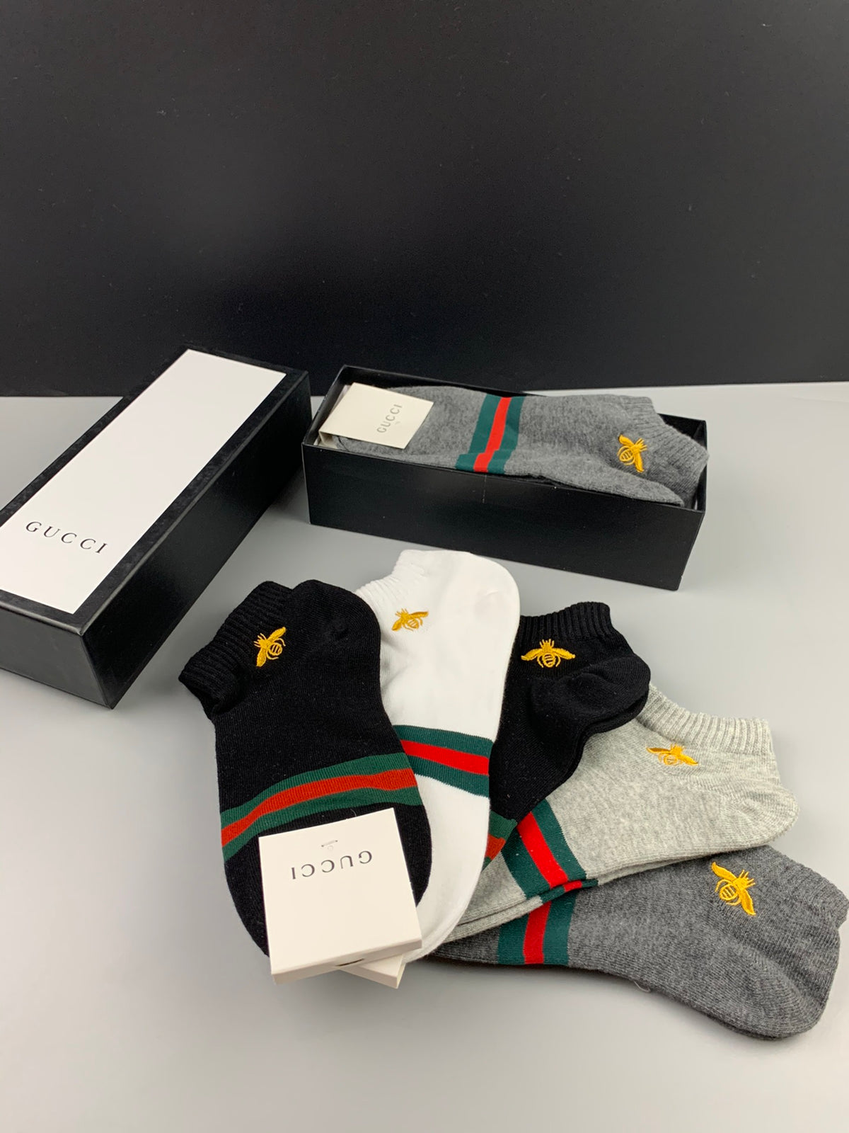 Gucci Bee Cotton Breathable Socks
