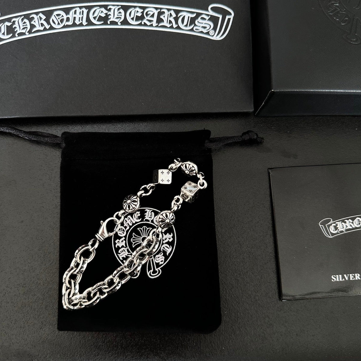 Martin Graham bracelet in polished metal-tone – side detail