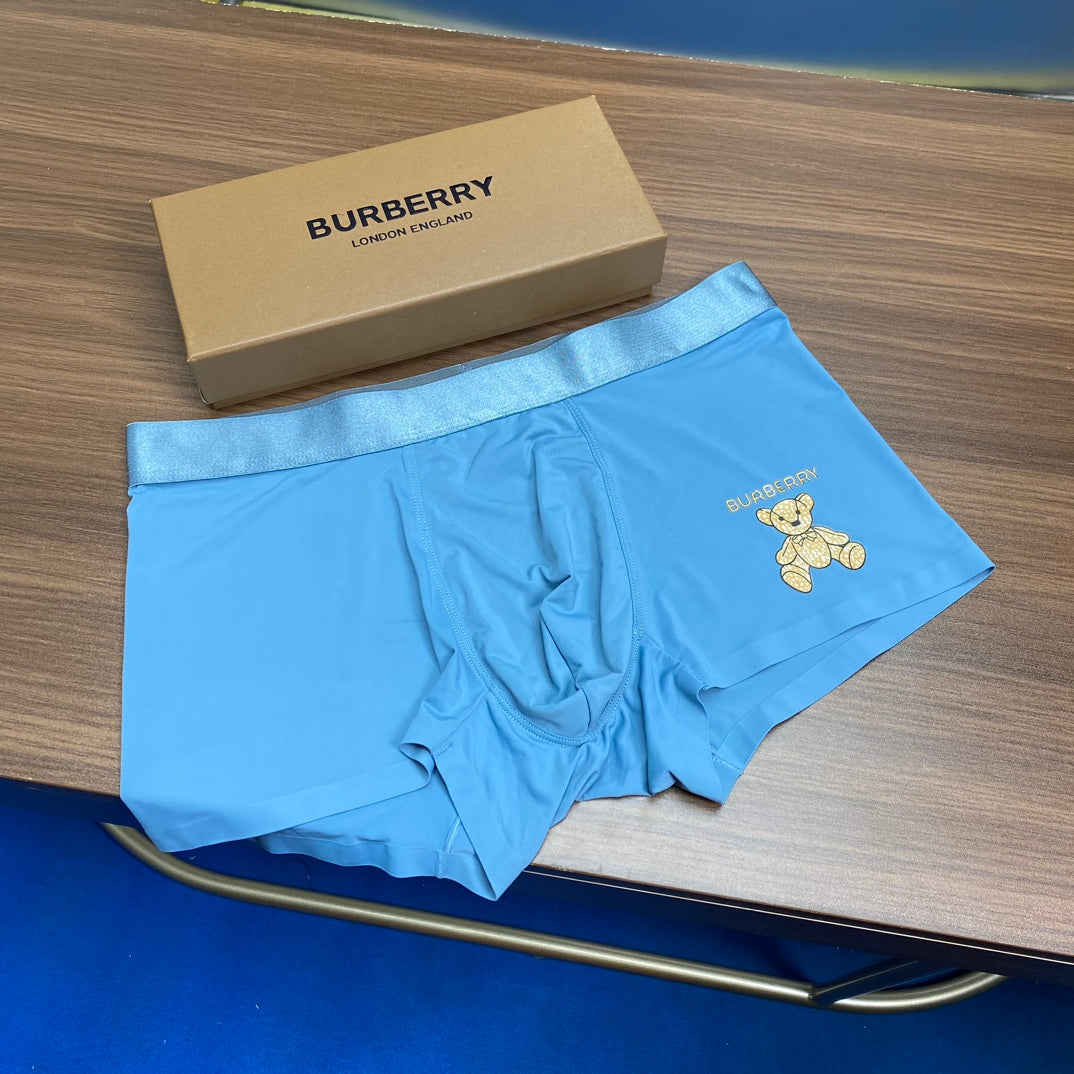 Burberry Contrast Motif Men's Trunk Underwear - 3-Piece Box